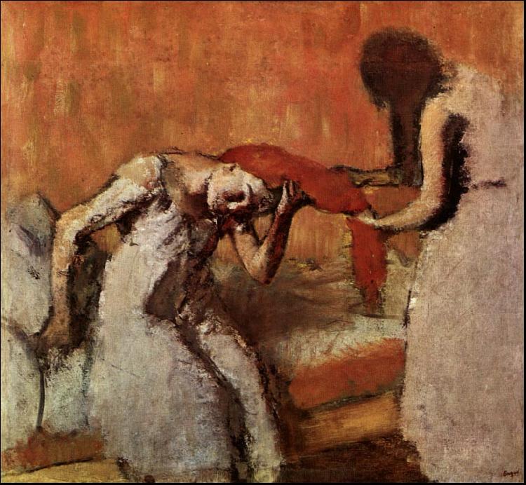 Seated Woman Having her Hair Combed, Edgar Degas